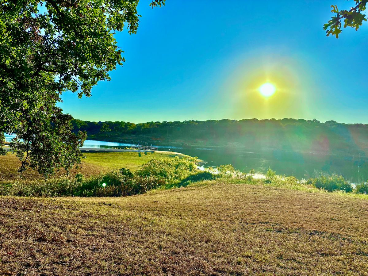 Beautiful scenic lake view
