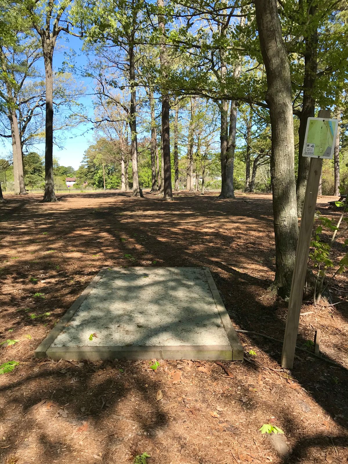 New concrete teepads on all holes