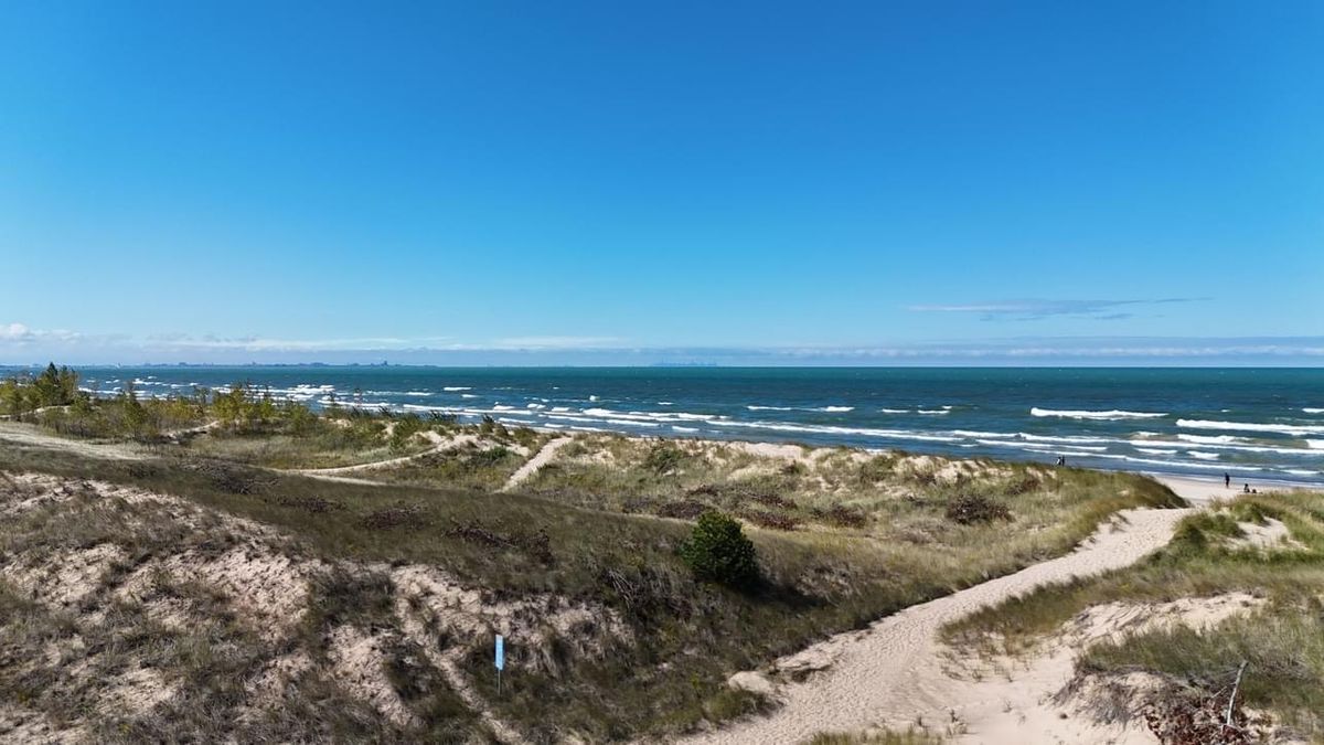 Disc golf and Indiana dunes national park lakeshore