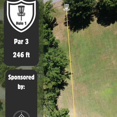 Hole one's tee sign