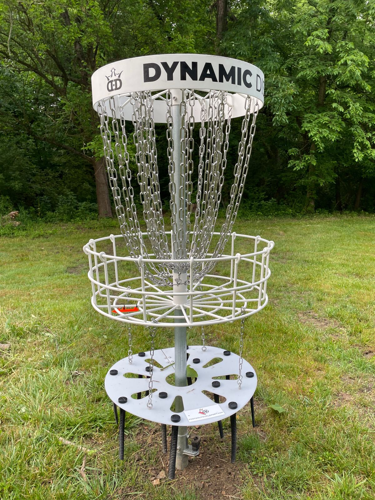 Good quality baskets, with attachments at the bottom for foot golf.