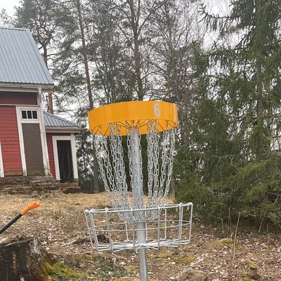 Kutosväylän kori. ''Riittääkö käsi'' ..putterilla?
