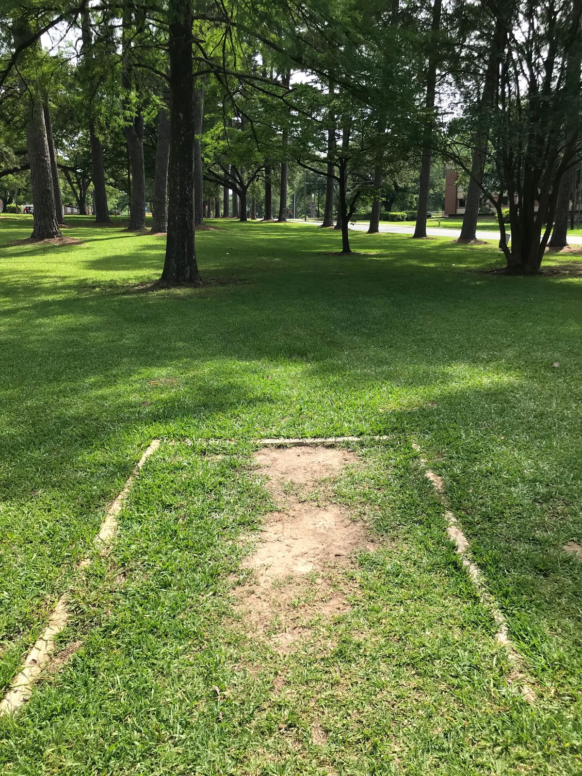 Tee 7, sign is located just left of the hole