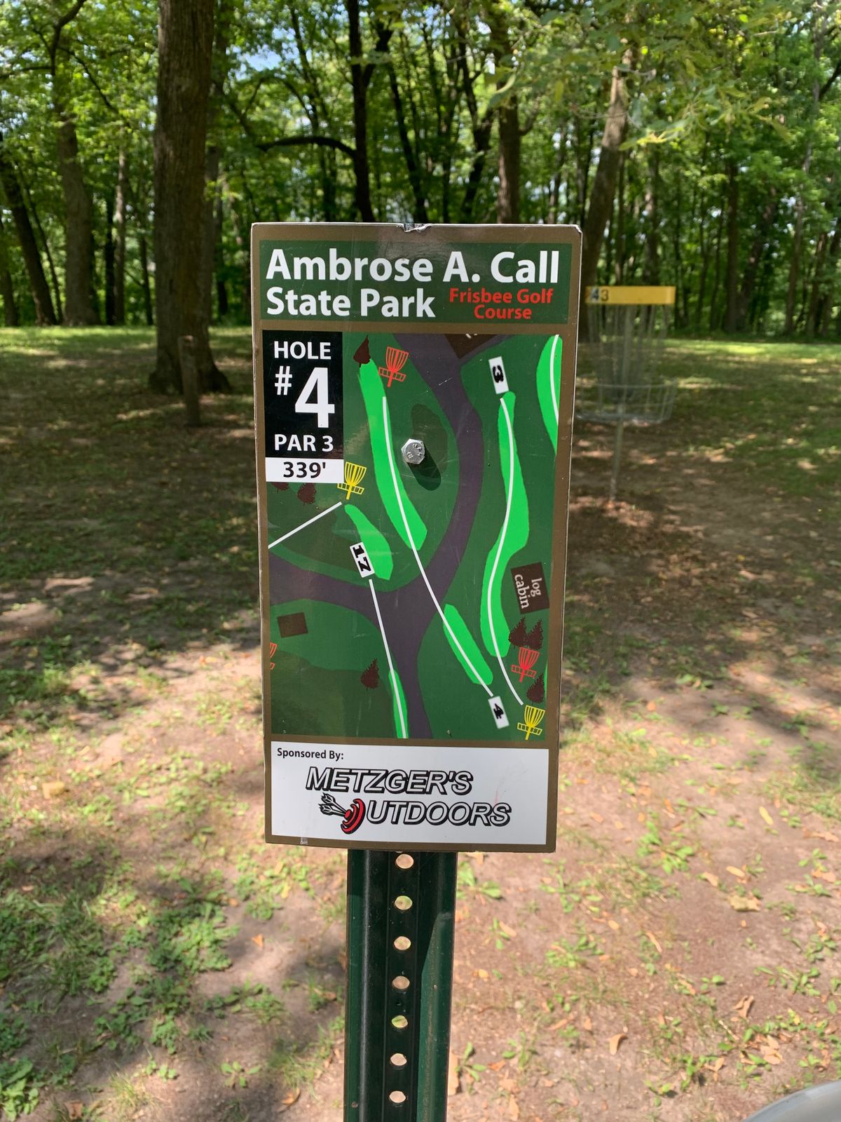 Hole 4 Tee Sign