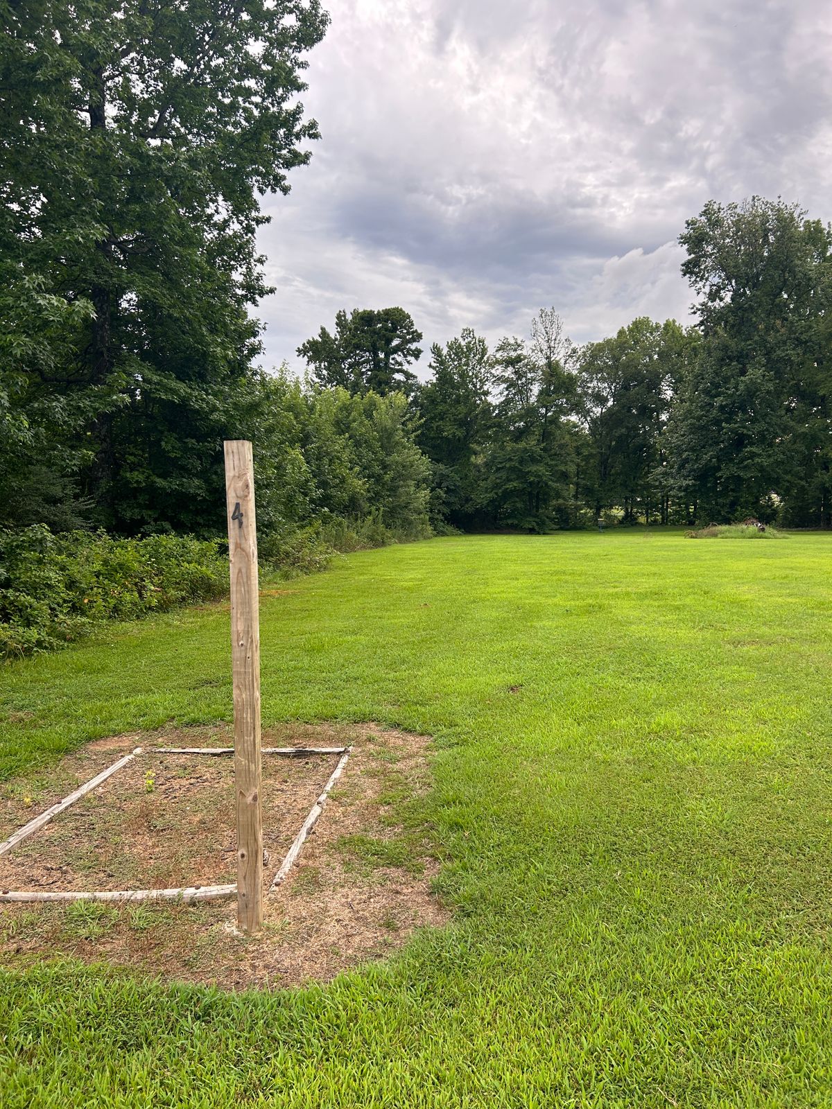Hole 4 down the tree line