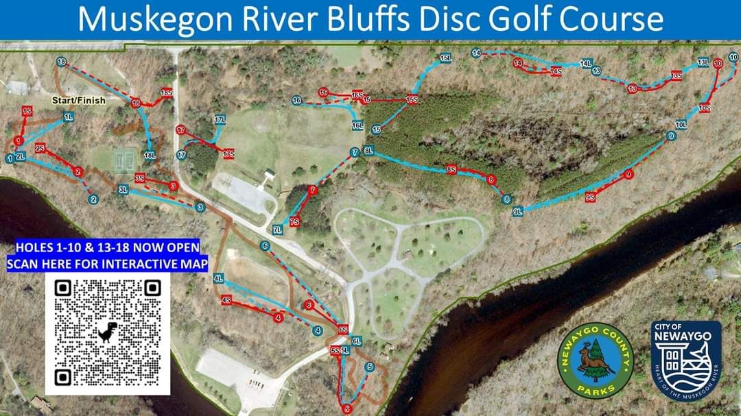 Muskegon River Bluffs Disc Golf Course Newaygo, MI UDisc Disc Golf
