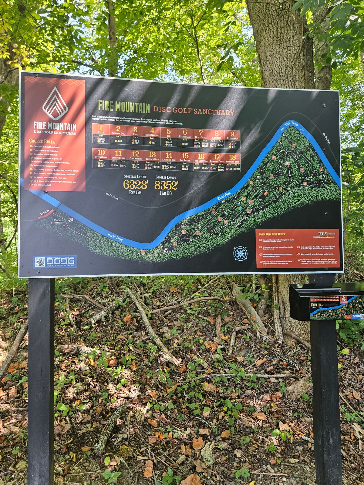 I know this looks like it's on a mountain.  But it's not. This course has some elevation changes, but is generally straight and flat.