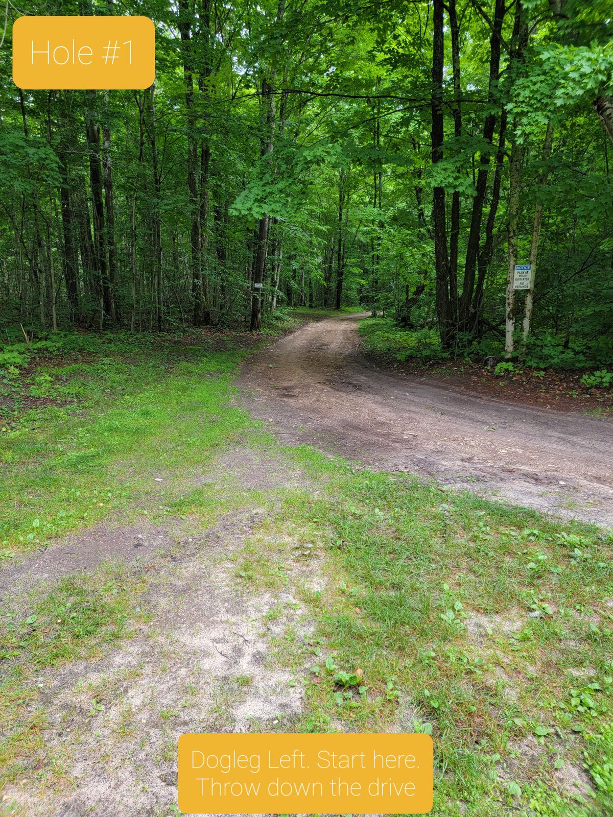 Hole 1 tee