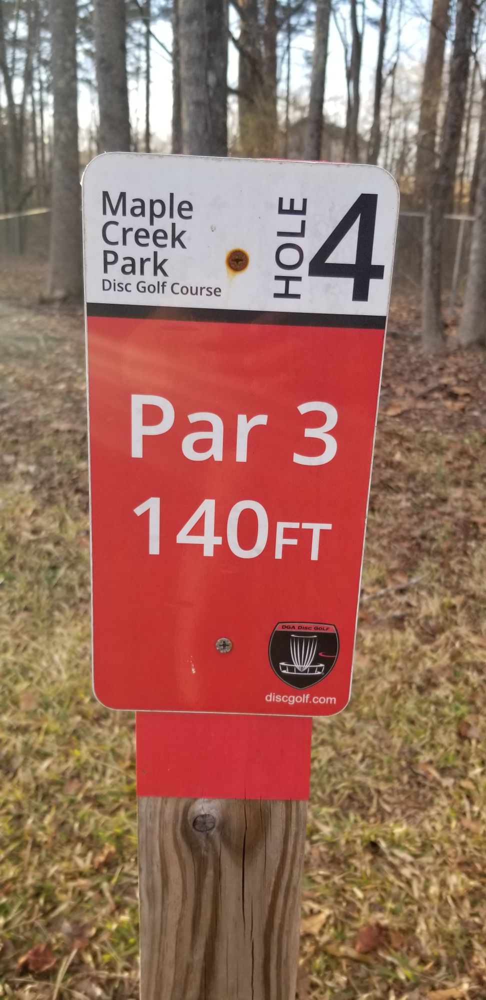 Hole 4 Sign