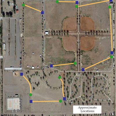 Mohave Valley Community Park Disc Golf Course Map