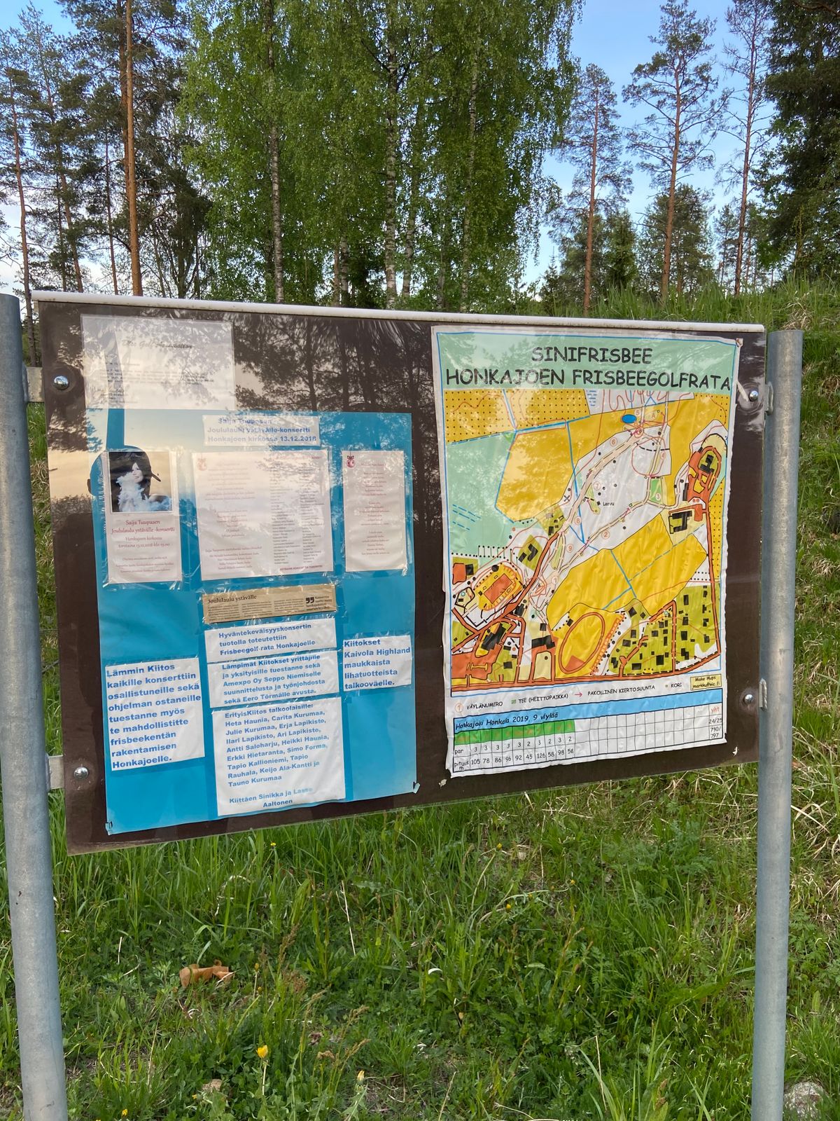 Ratakartta ja infotaulu