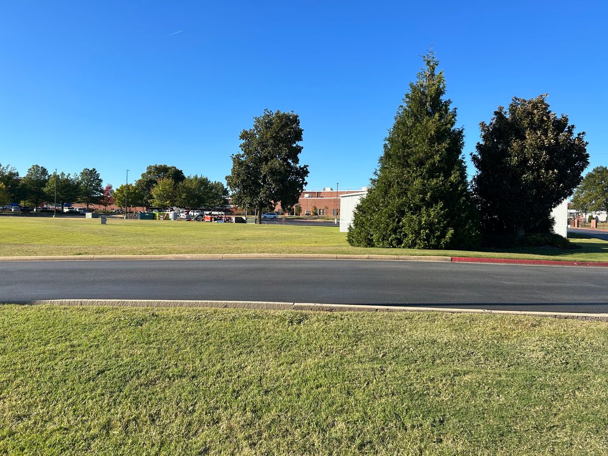 View from the left toward the basket. 