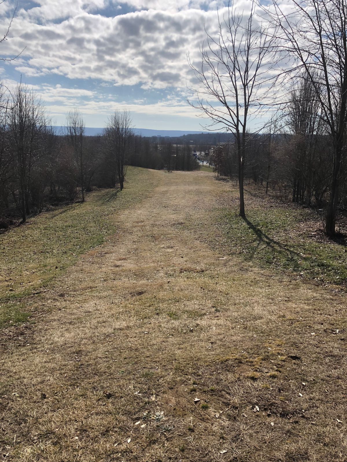 View from top of hill