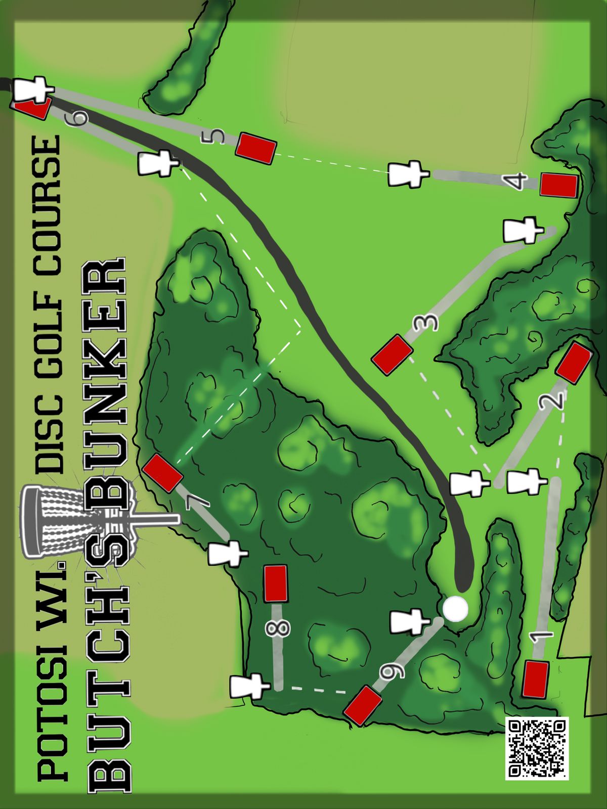 Course map
Artwork on all signs done by TurtleBait Tattoos