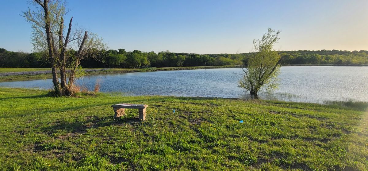 hole 6 teepad and basket on dam after water carry.