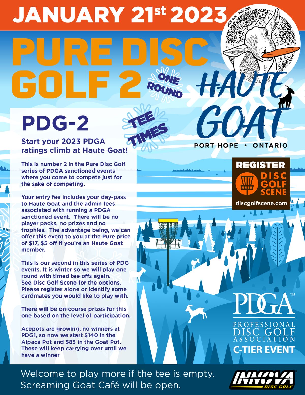 Pure Disc Golf series will be happening regularly throughout the year. PDG-2 had 75 players.