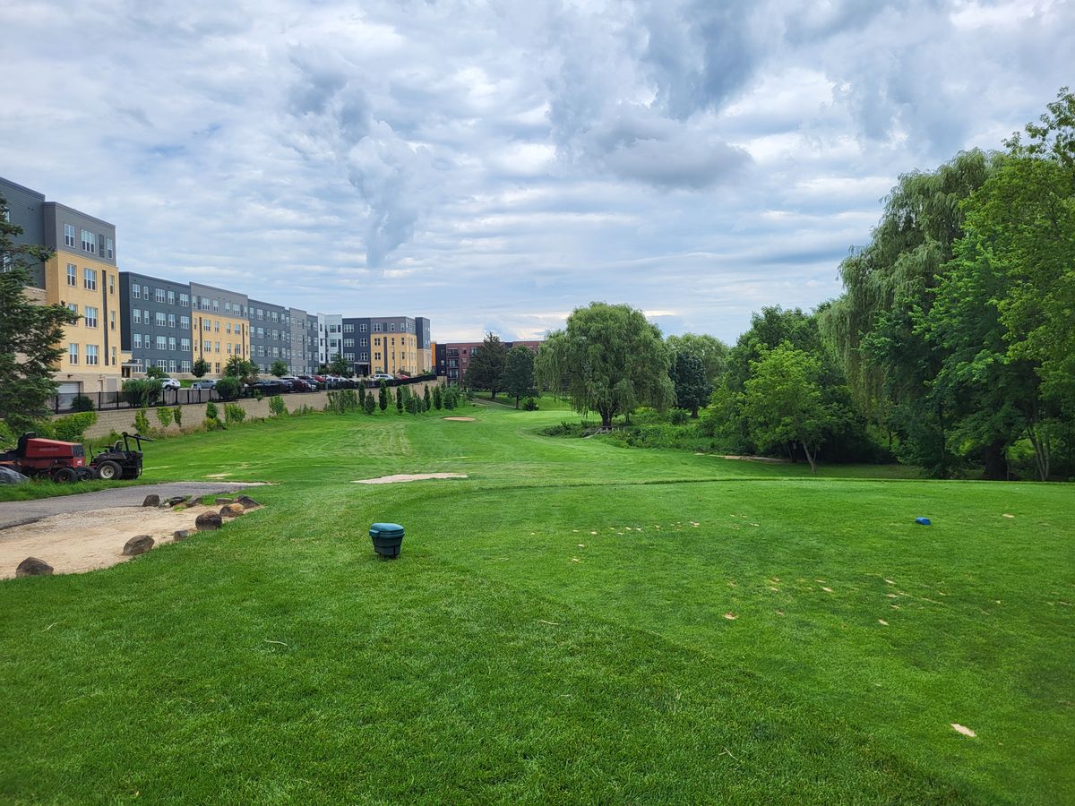 Hole one and two. Photo from the club house.
