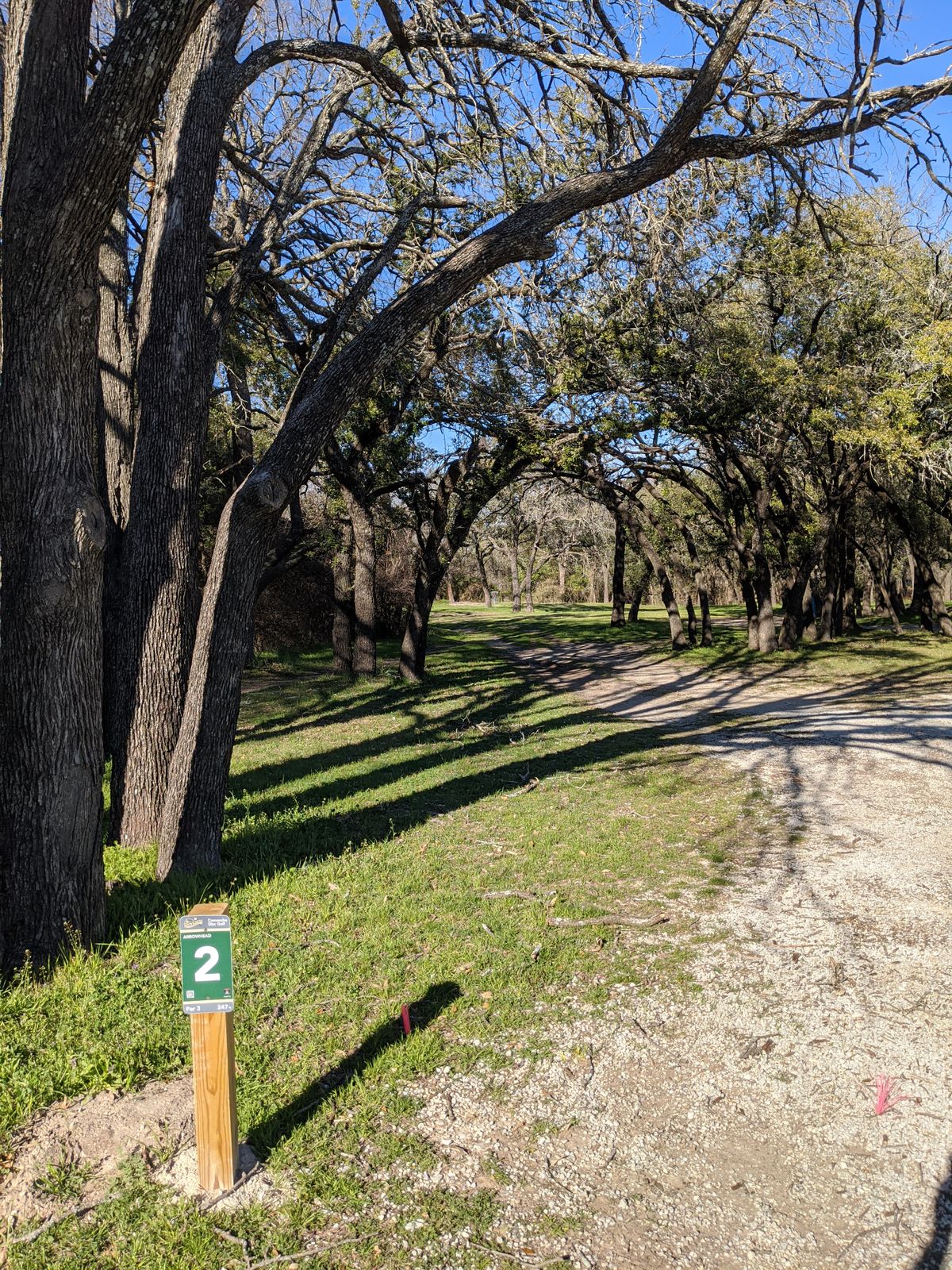 Hole 2 from the tee box