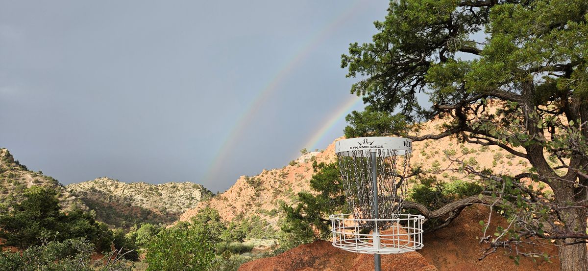 Double Rainbow at basket 8