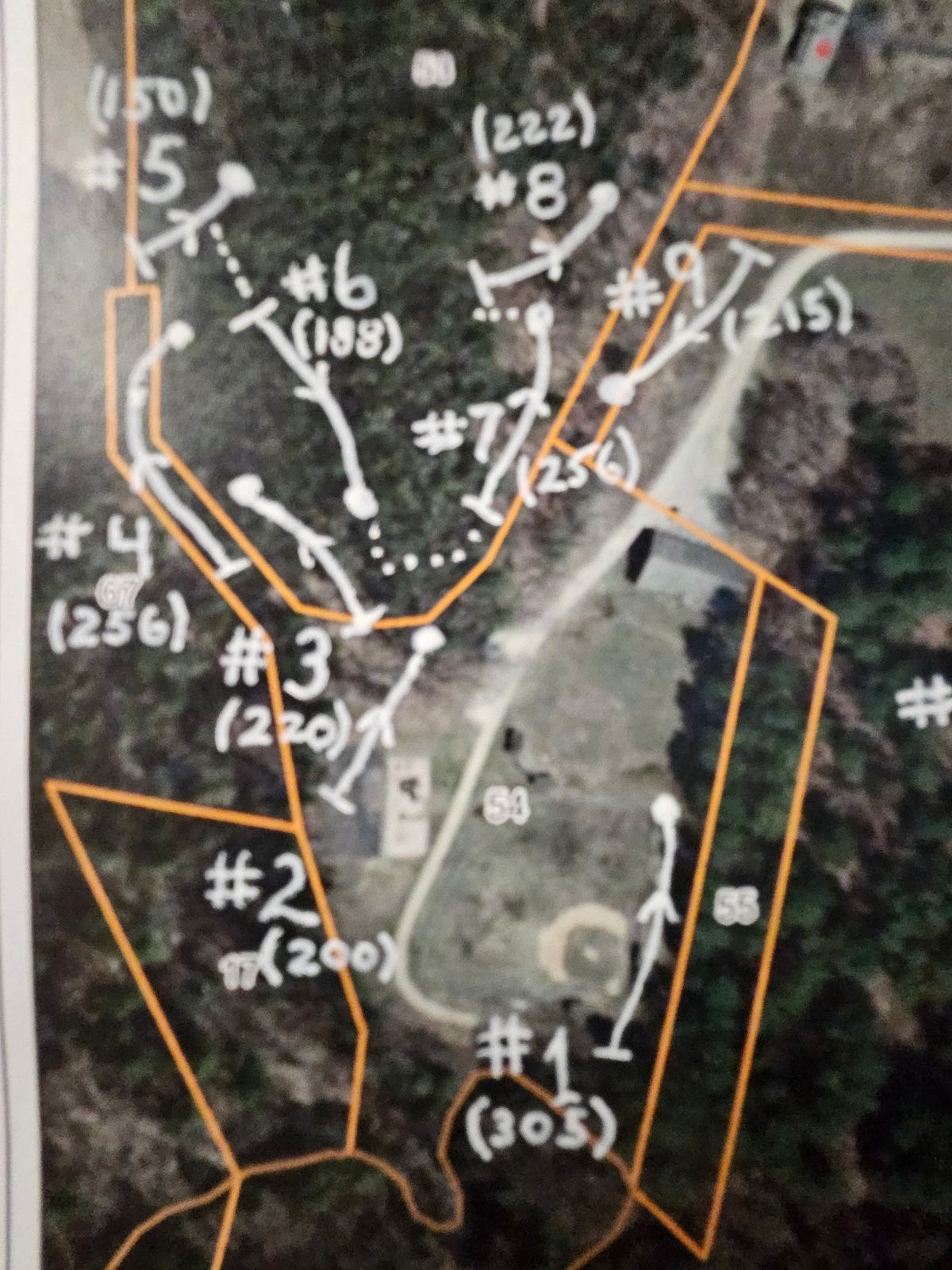 Course Layout, roughly