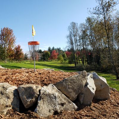 Par 5 - short basket location