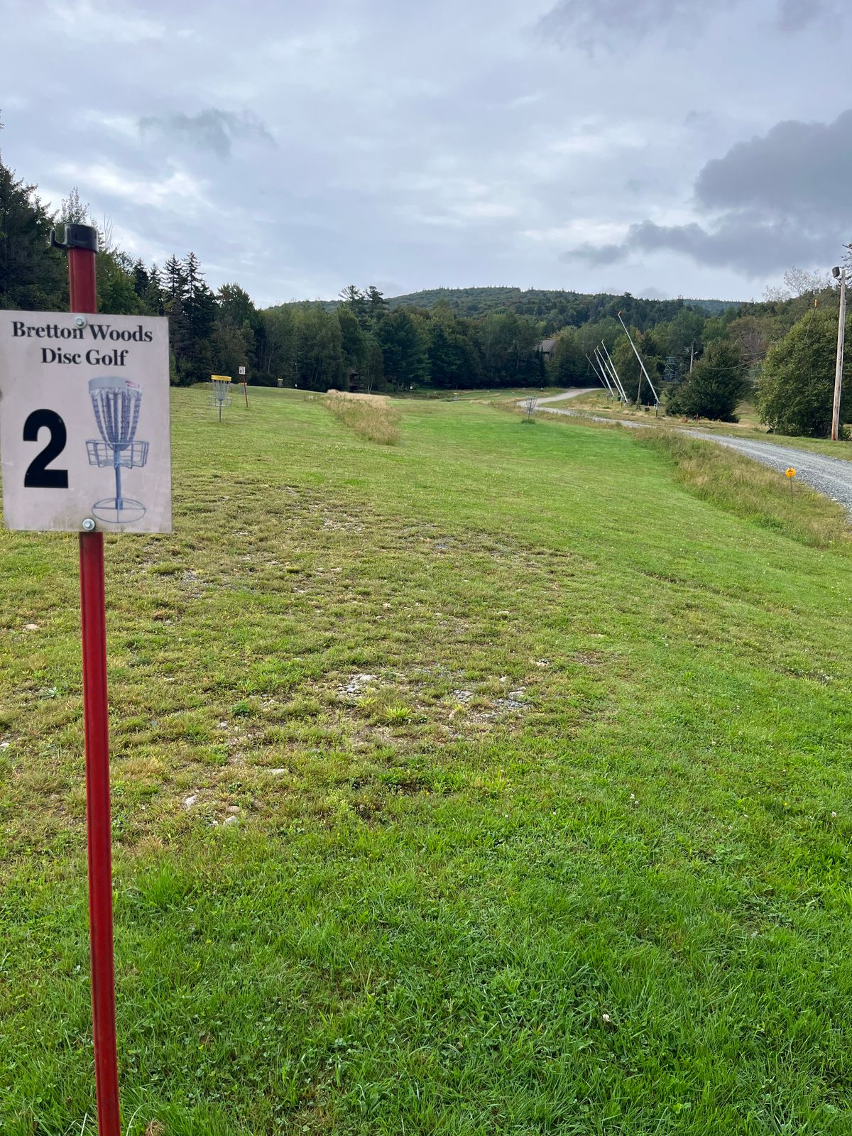 The whole course is straight up and down.  It was putters only for me.