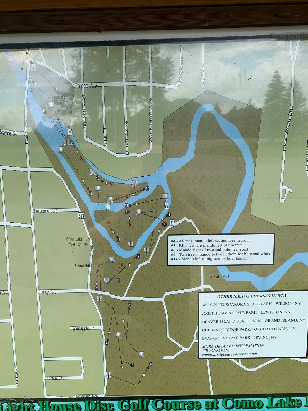 Map of course