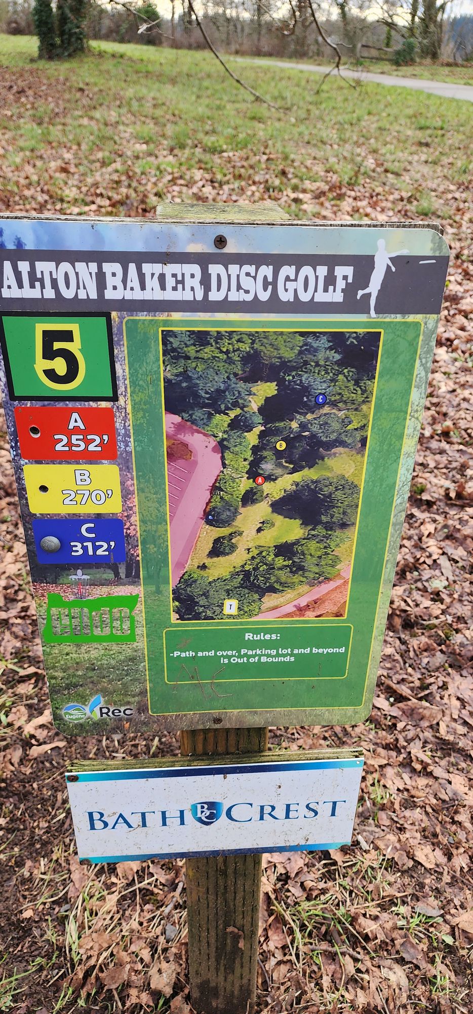Hole 5 Sign