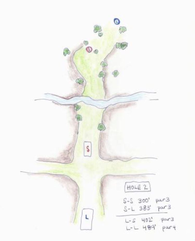 Hole 2 Tee Sign