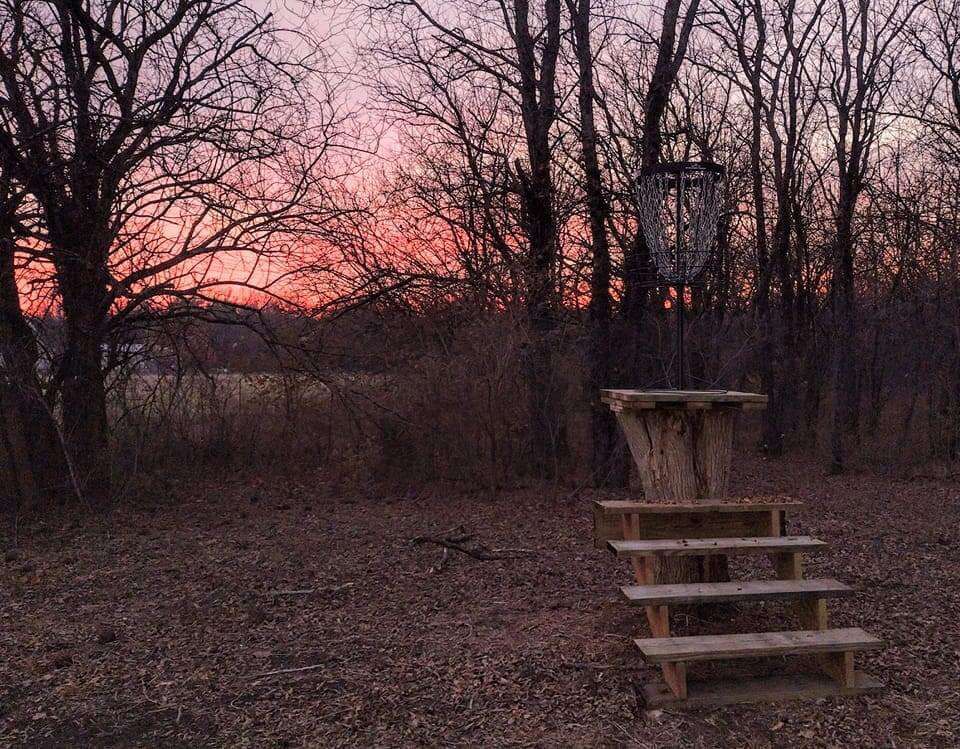 Basket #8 at sunset 