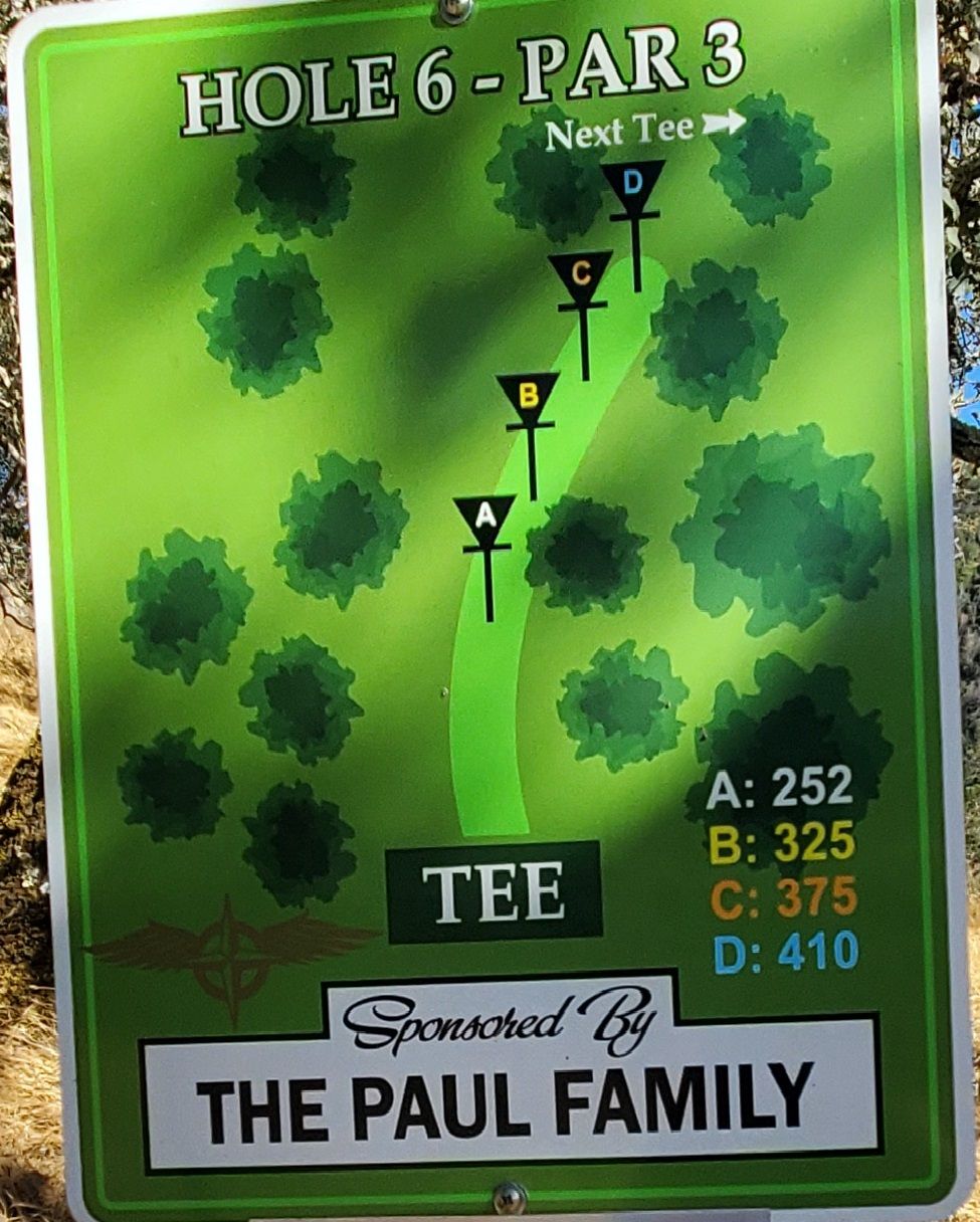 Hole 6 Sign