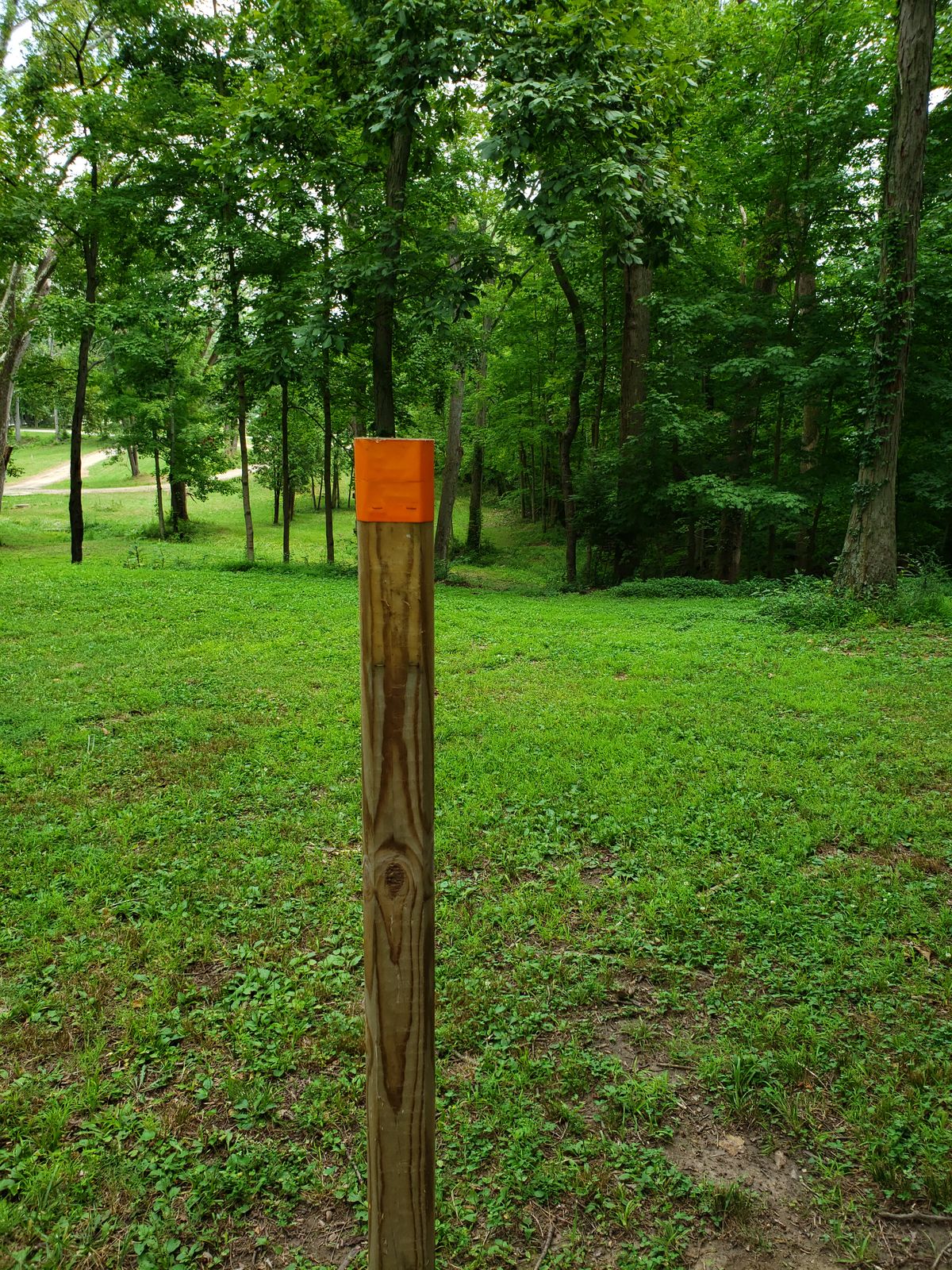 #3 Pro Tee Sign Post facing the Fairway.