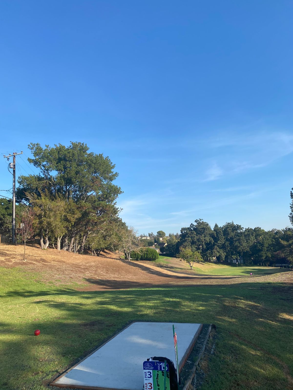 Long tee for hole 6