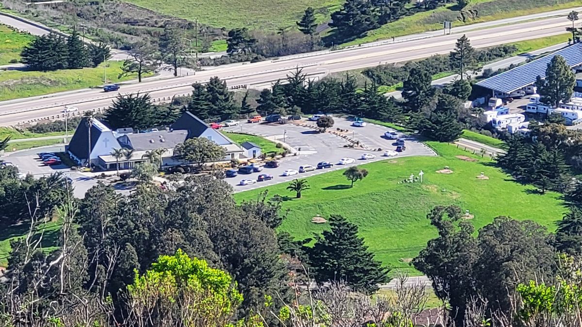 The view from Black Hill. Holes 1-6.