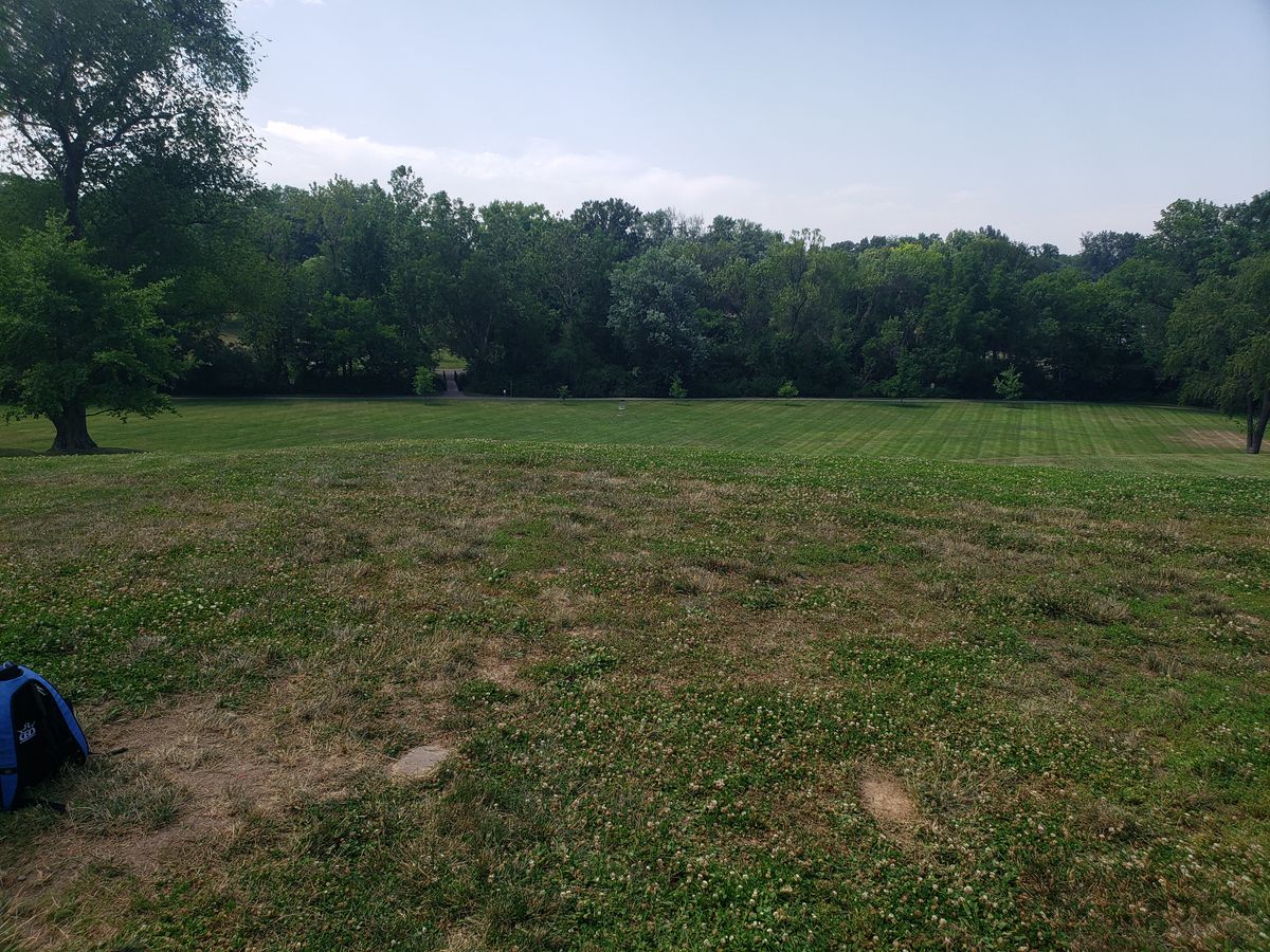 Hole 1 Crestwood park disc golf course