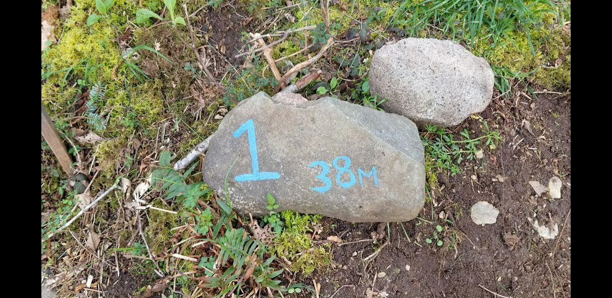 Rocks for tee signs.