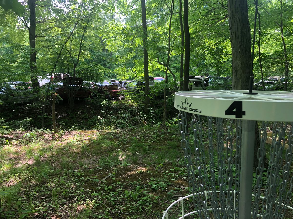 Old junk yard next to hole 4