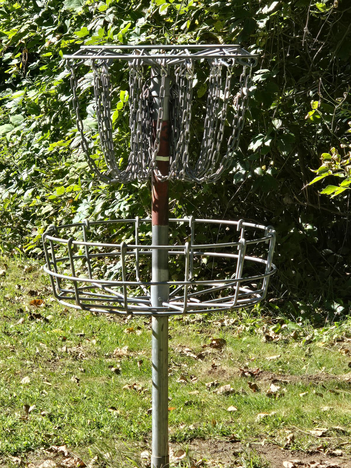I am sad that we found the baskets like this on several holes.