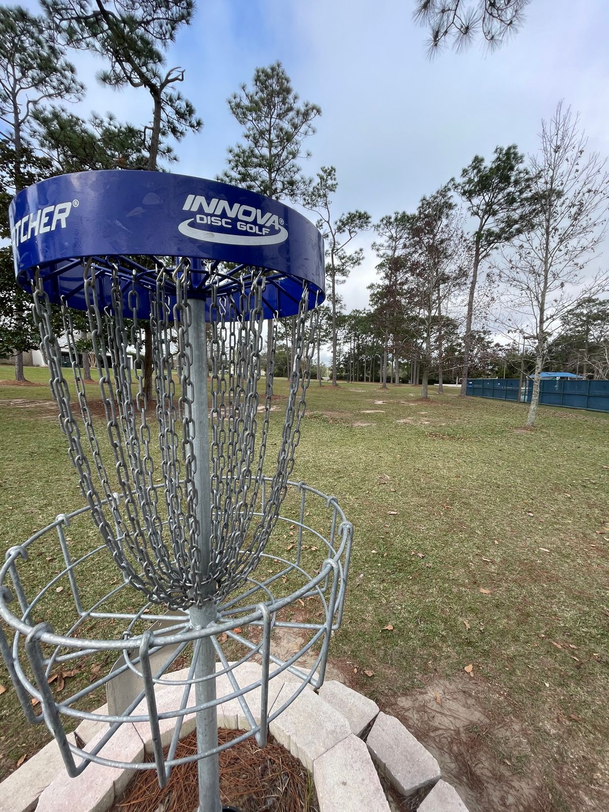Hole 14 basket to tee