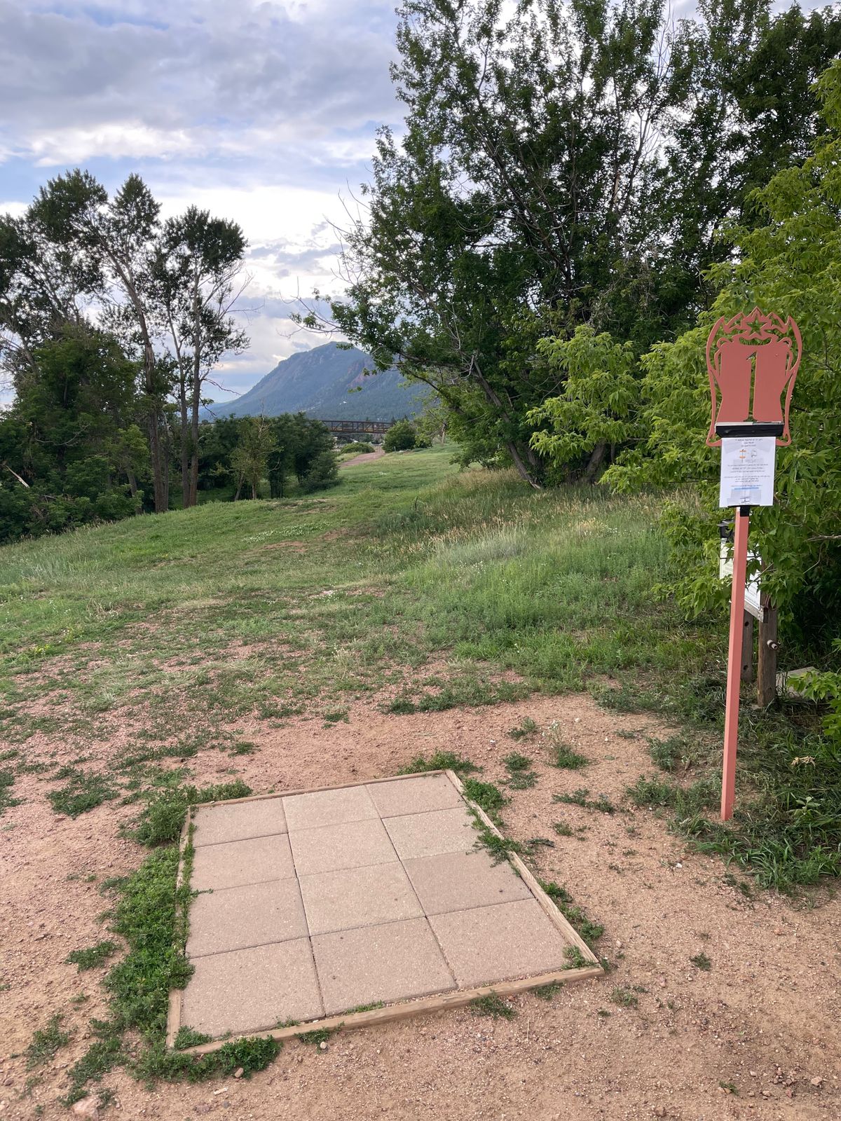 Hole 1&2 on west side of tracks, cross bridge to get to hole 3, great course!