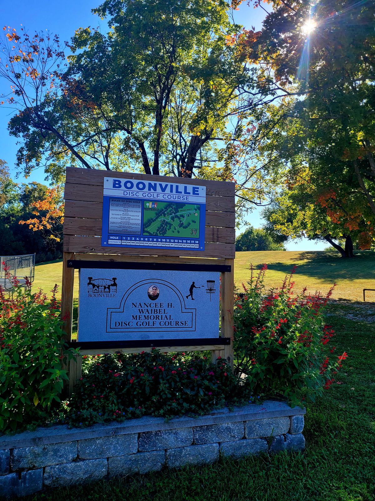 Course map at Hole 1 Tee.