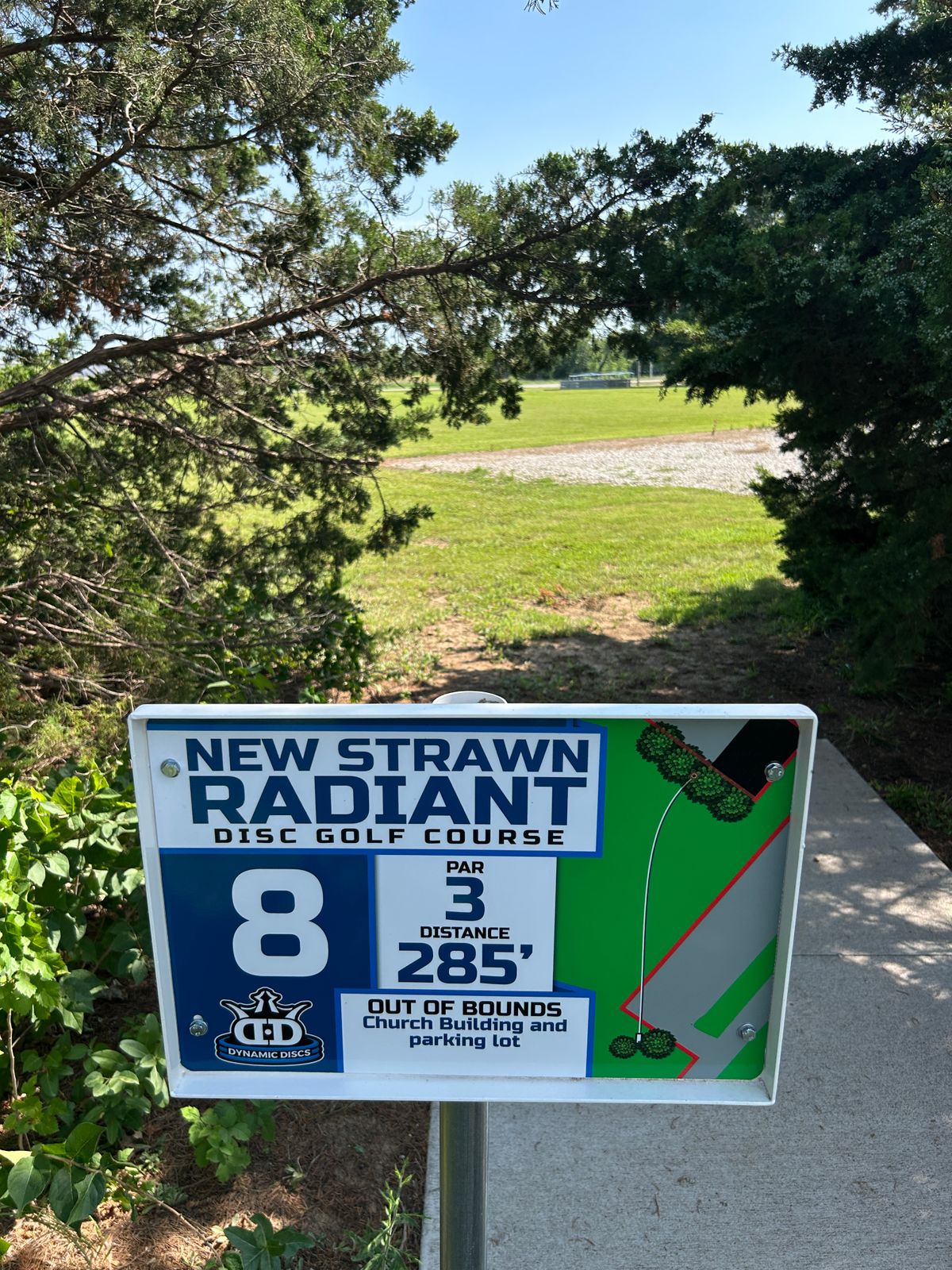 Hole 8 tee sign