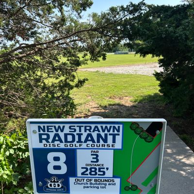 Hole 8 tee sign