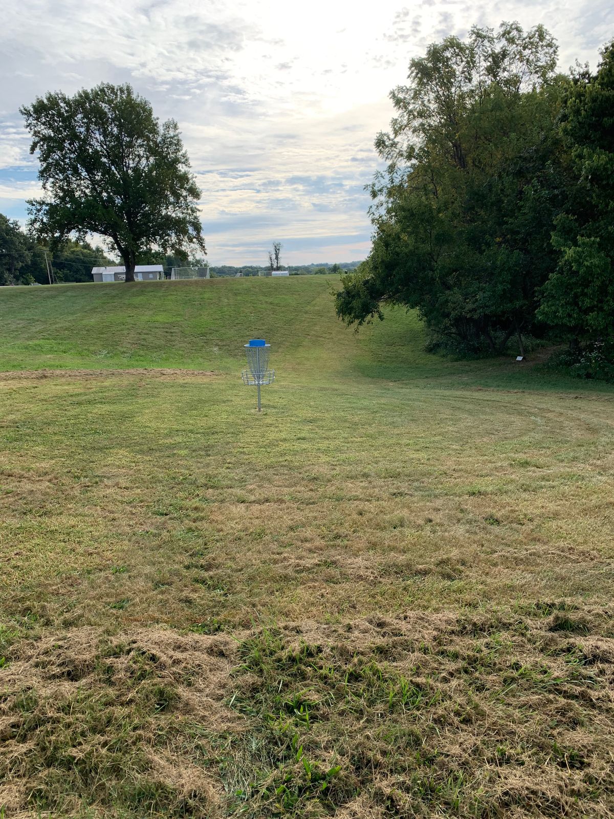 Hole 1 view behind basket
