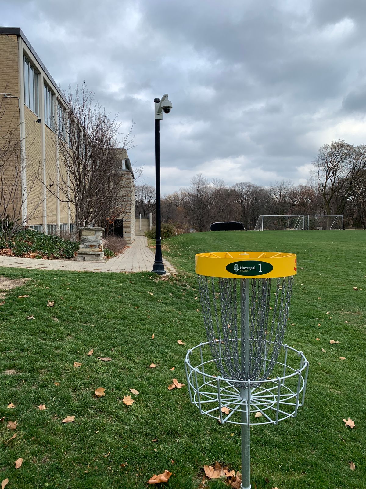 Hole 1 basket.