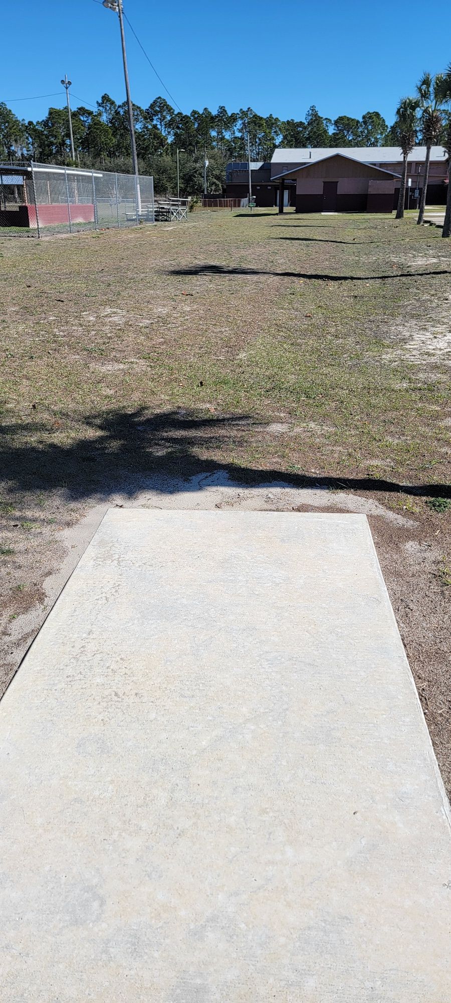 Hole 4 from tee pad
