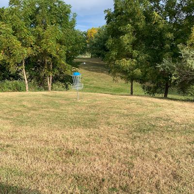 Hole 7 view behind basket