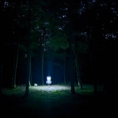 Glow disc golf