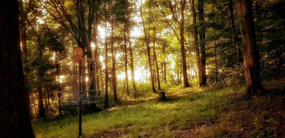 Hole 14 looking beautiful during the Golden Hour.