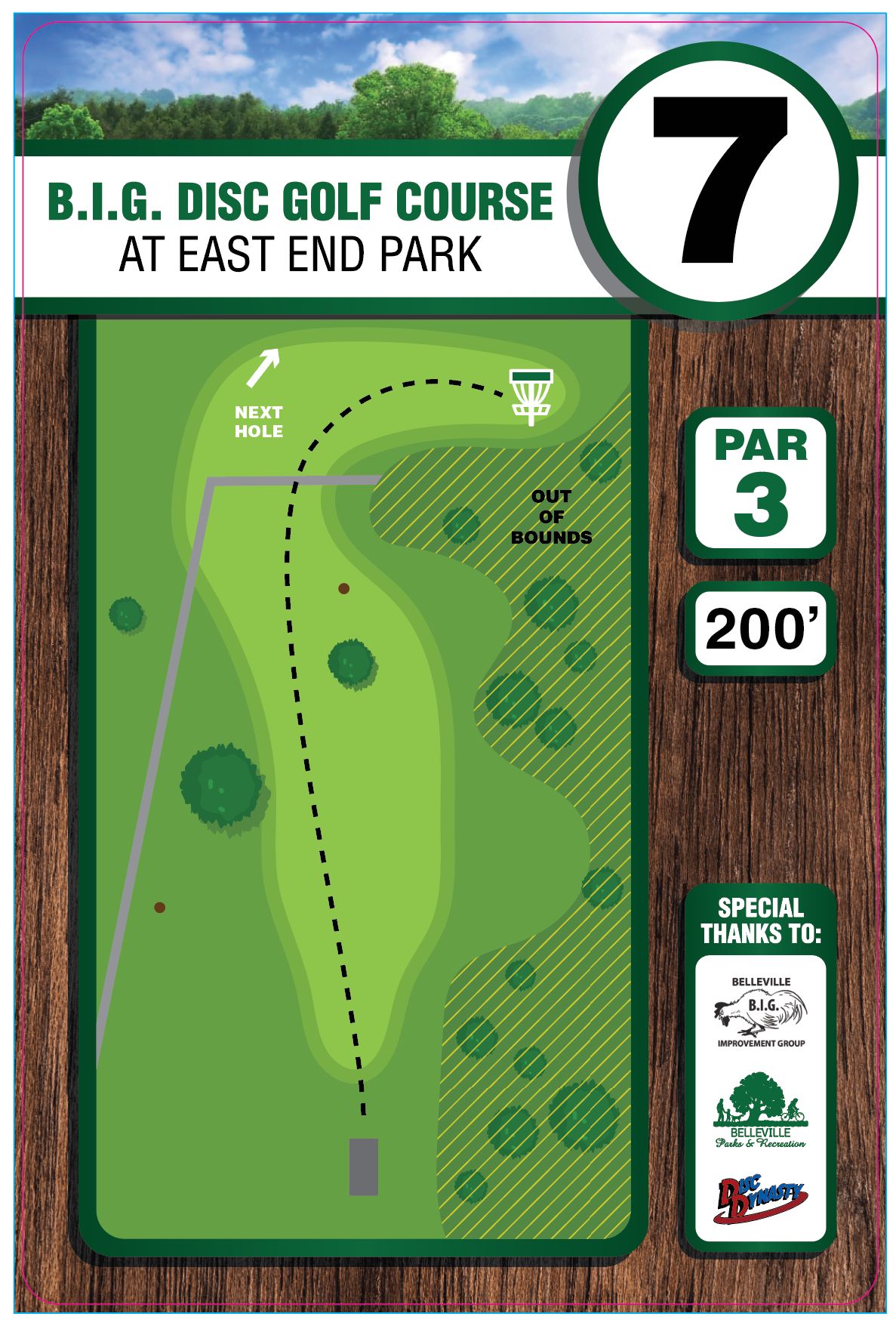 Hole 7 Sign